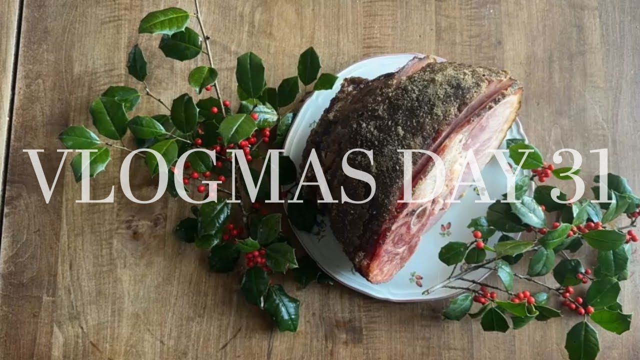 Влогмас 2025, день 31 — Моя недорогая и простая южная ветчина с коричневым сахаром.