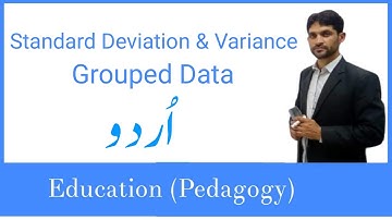 Standard Deviation and Variance | Grouped Data in Urdu