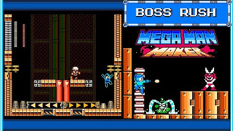 Mega man maker - Boss rush contraption -More bosses.