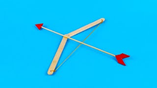 Cómo hacer un arco y una flecha con palitos de helado