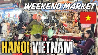 Shop Until You Drop for Bargains At Hanoi Vietnam Weekend Market