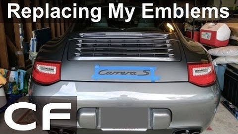 How to remove & paint emblems - Porsche 911 Carrera S badge