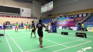 B MD李洋/李哲輝(台)vs柴利剑/胡捷珲(中)20150814全球華人青少年羽毛球賽