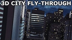 City Fly-Through with After Effects and Element 3D - Space To Earth 4/5