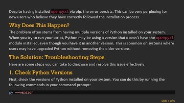 Solving the ModuleNotFoundError When Importing Python Modules