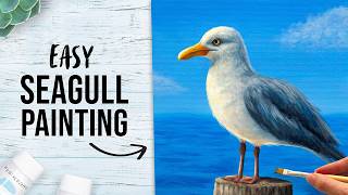 How to Paint a Seagull in Acrylics | Easy Step by Step Tutorial