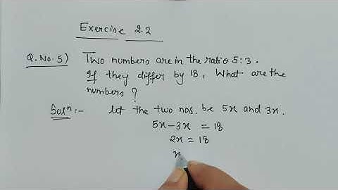 Two numbers are in the ratio 5:3@ComfortUrMaths