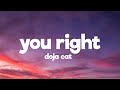 Doja Cat, The Weeknd - You Right (Lyrics)