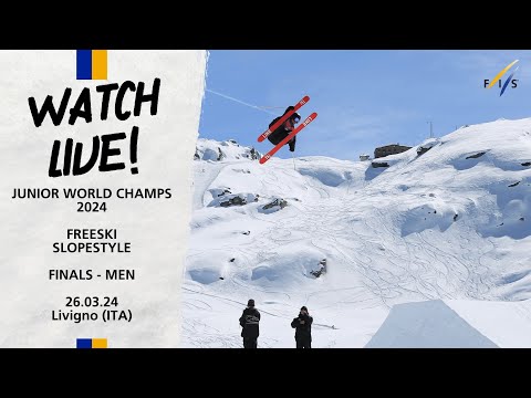 LIVE: World Junior Champs 2024 Livigno - Freeski & Snowboard Slopestyle  Men 12:15 CET