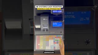 Make a cash transaction & use a preset cash tender key on a HK-7200 cash register. #shorts #tutorial