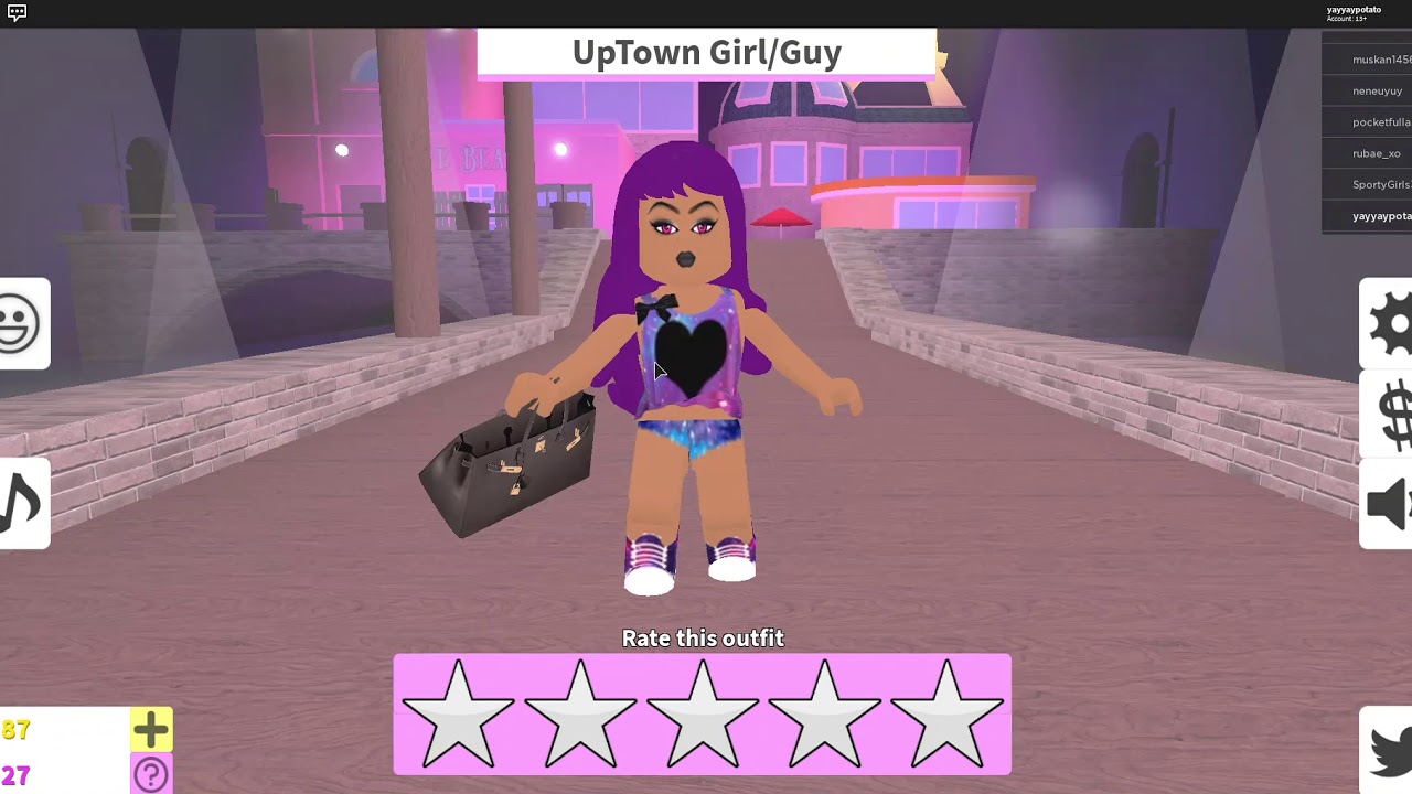 Fashion Famous Roblox Youtube - uptown girl outfit roblox