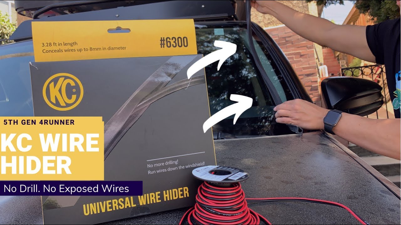 No More Exposed Wires! - KC Windsheild Wire Hider for Exterior