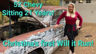 Will it run? Christina's first will it run of a 1952 Chevy!