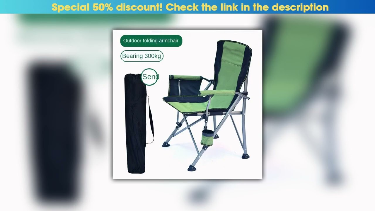 First Look OMGD Outdoor Folding Armchairs Park Fishing Beach Chairs Camping Picnic Equipment Fishin