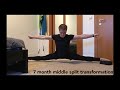 My 7 month middle split journey | From 0 to Van Damme splits
