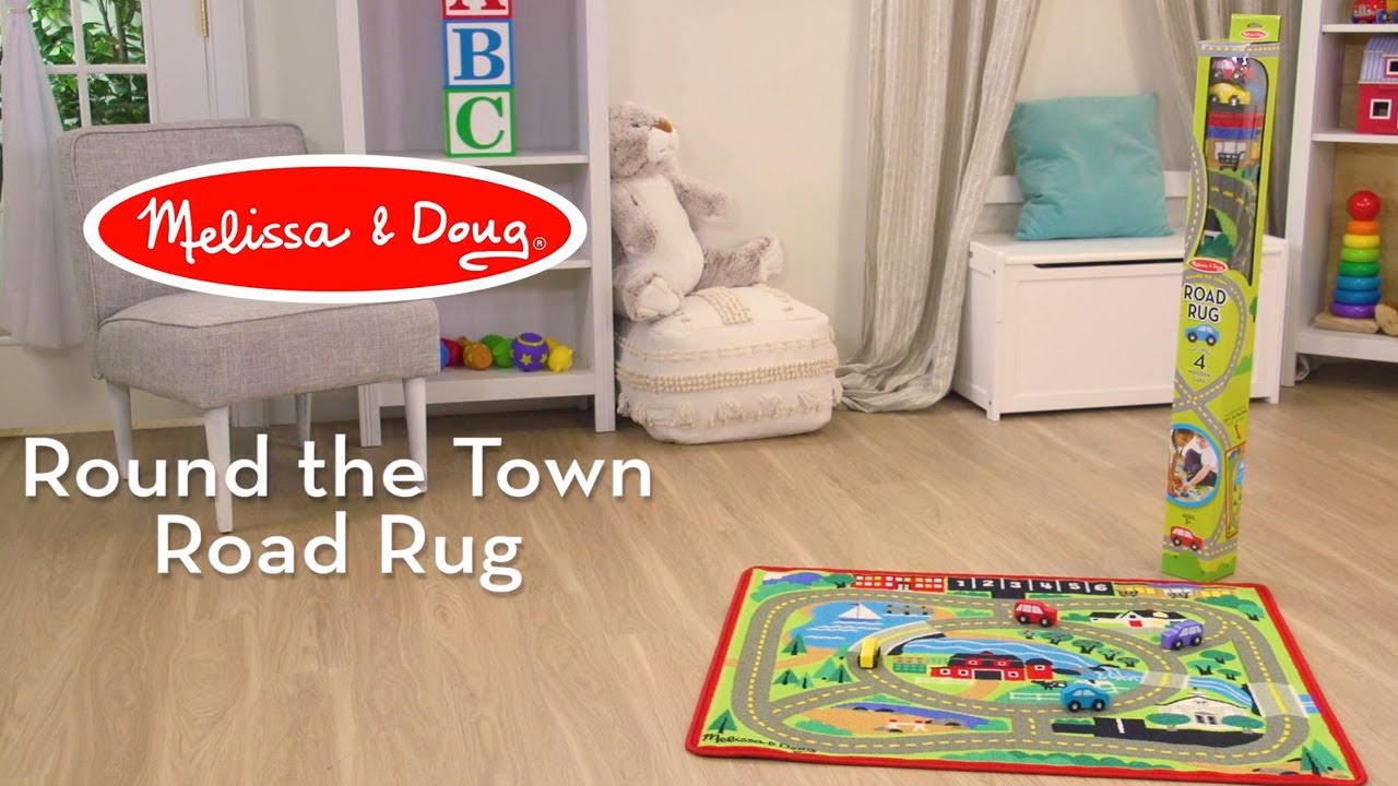 melissa and doug carpet with cars