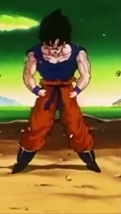 Goku goes super saiyan for the first time