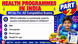 10 High Yield MCQs on National Health Programmes 📚  | PART 2 | Doctors Quiz | COMMUNITY MEDICINE