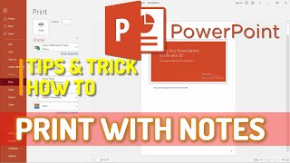 Microsoft Powerpoint How To Print Slide With Notes