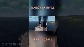 The Sea Trials of the R.M.S. Titanic
#Titanic #SeaTrials #RMSTitanic #shorts #titanicsinking
A recreation of the Sea Trials of the R.M.S. Titanic which took place on April 2nd 1912. 12 days before she would meet her iceberg. The Sea Trials of the R.M.S. Titanic