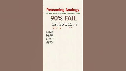 Reasoning Number Analogy Tricks 🔥 | SSC CGL GD CHSL MTS RRB Reasoning questions | #shorts #ssc