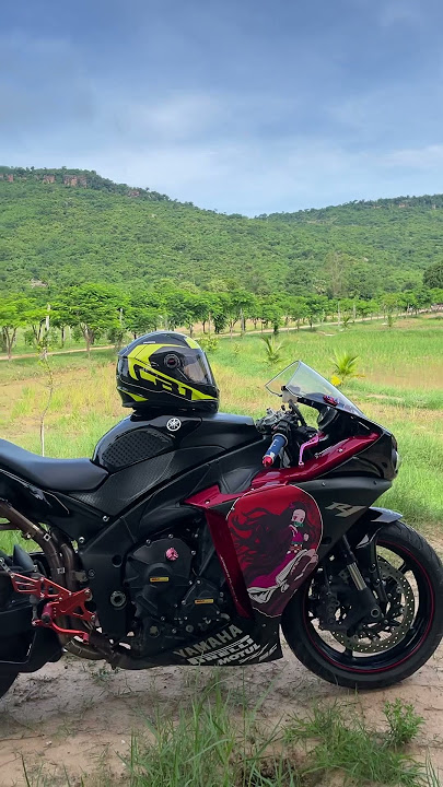 YAMAHA R1 With Kulen Mountain in Cambodia at Siem Reap #cambodia #youtube #video #videoshort