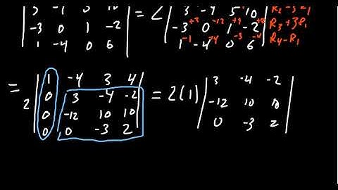 Determinants and Row Reduction