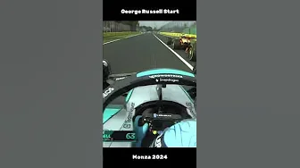 George Russell’s Start at Monza 2024! 🚀 #f1 #monzagp #georgerussell #shorts thumbnail