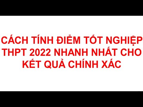 cách tính điểm thi tốt nghiệp 2021