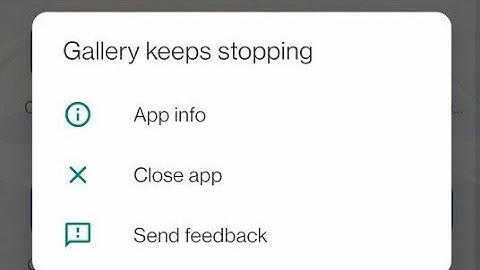 how to fix gallery keeps stopping oneplus | gallery has stopped