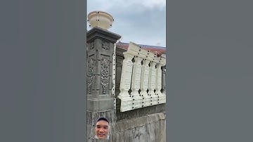 tường rào bằng bê tông siêu đẹp #construction