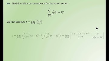 Unit 9 - 9.4 Radius of Convergence (Ratio Test) 2015-2016