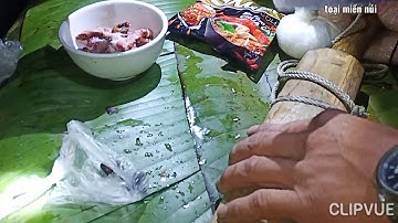 trải nghiệm sống trong rừng!! tập 2 món tái chuột và canh ếch siêu ngon..