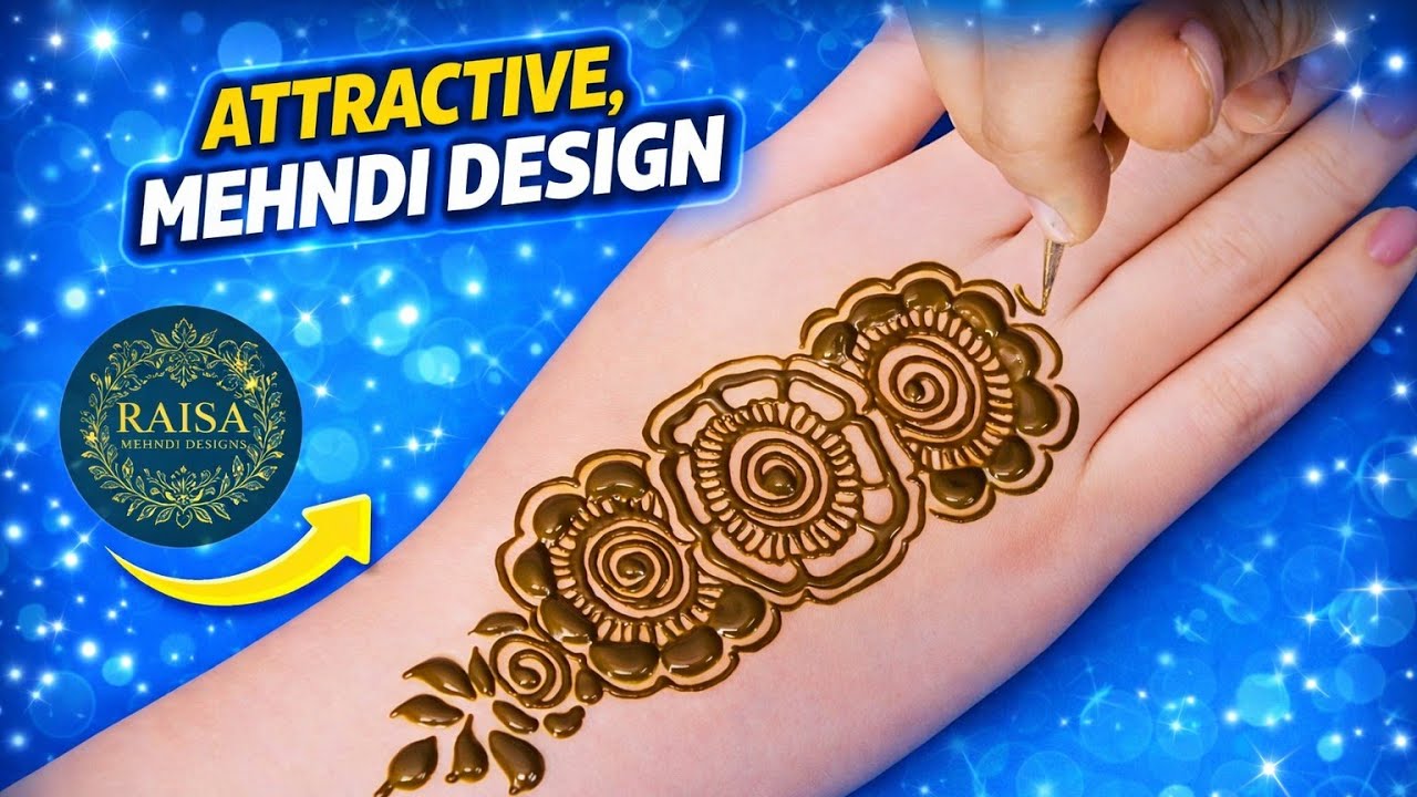 Patti 🌿 wali mehandi | Gulab 🥀 ki mehandi phool 🌸 wala mehandi | चंद्रकोर मेहंदी  | Simple mehndi