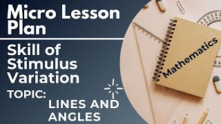 Maths micro lesson plan | Skill of stimulus variation | bed gndu lessonplan microlessonplan