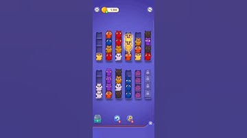 kitty sort level 16 #shorts #kittysort #gameplay #satisfying #puzzlegame #mobilegaming