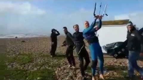 Kiting with Brian in between the squalls featuring Lewis Crathern