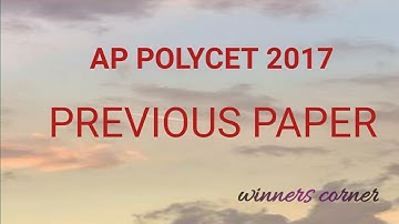 AP POLYCET Previous paper 2017@winnerscorner4869