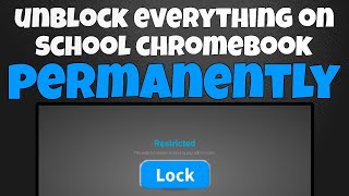 How To Unblock Everything On School Chromebook *Easy*