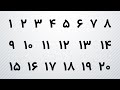  1 20   اعداد ۱ تا ۲۰ در زبان فارسی