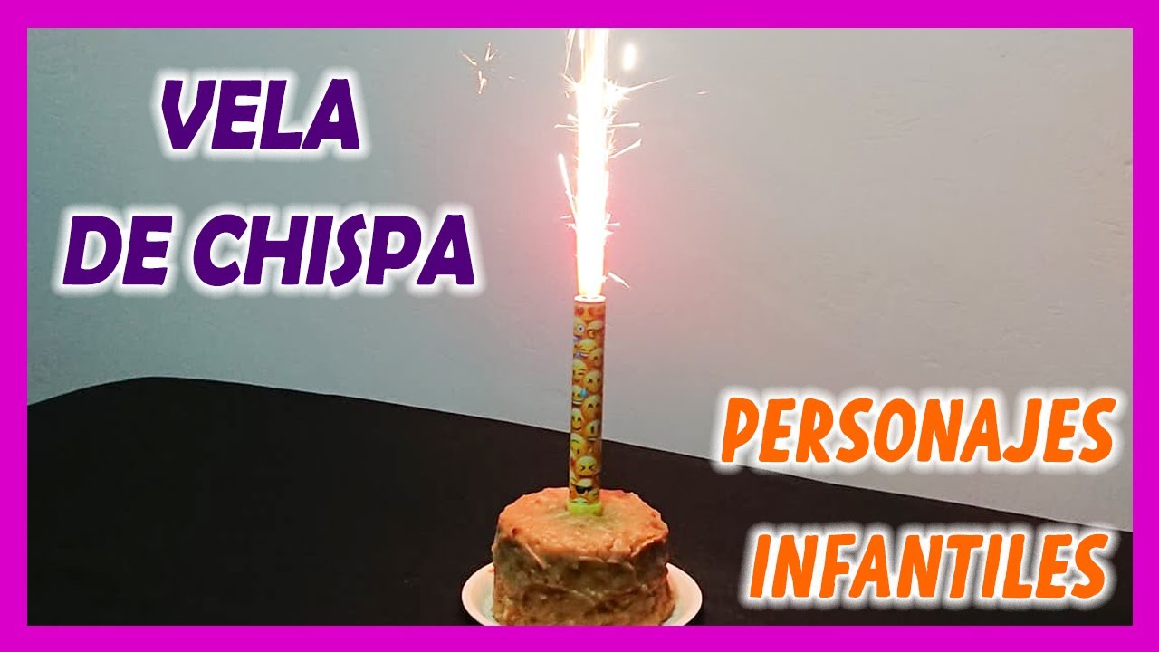 VELA DE CUMPLEAÑOS | VELA VOLCÁN | VELA CHISPERO | PIROTECNICA - YouTube