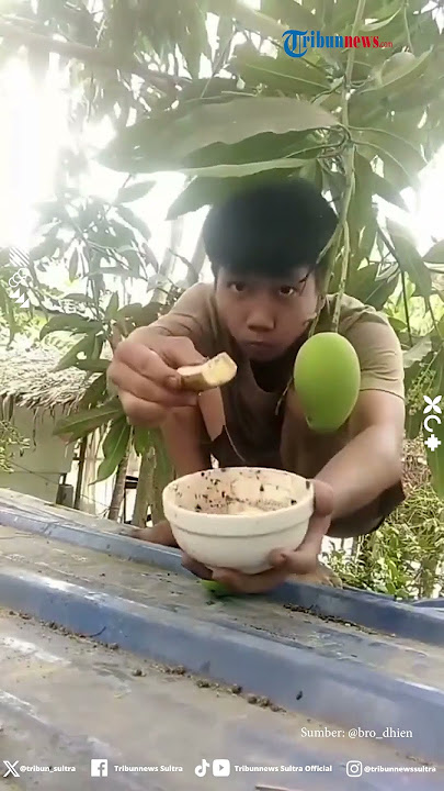 Random Banget! Awalnya Penuh Hikmat Makan Mangga di Atas Genteng, Berujung Hilang Dari Pandangan