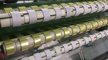 Automatic BOPP Self Adhesive Tape Slitting Machine Line