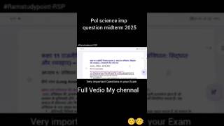 ONE SHOT | Class 11 Political Science | Most Important Question | MID TERM EXAM 2025 Long short que