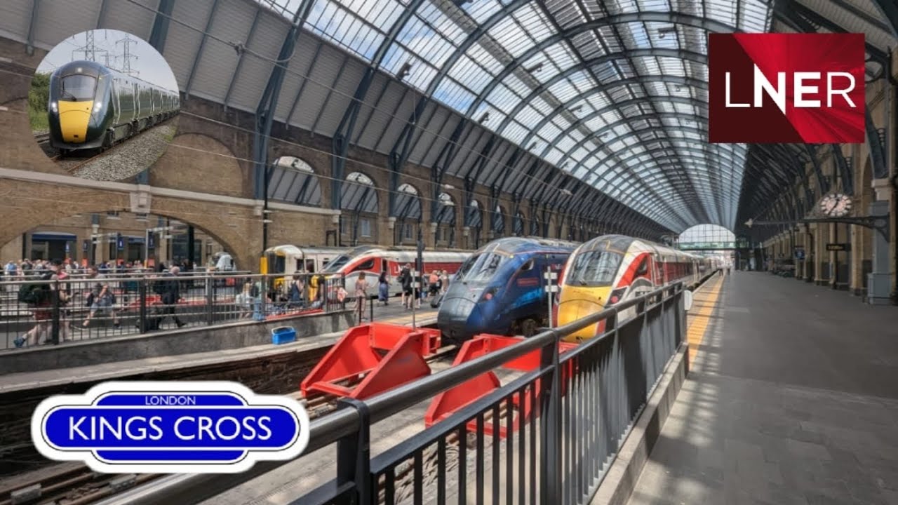 London Kings Cross To Grantham Full Journey LNER Azuma Class 800203