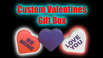 Customizing the heart shaped box.