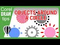 Distributing objects around a circle in CorelDraw