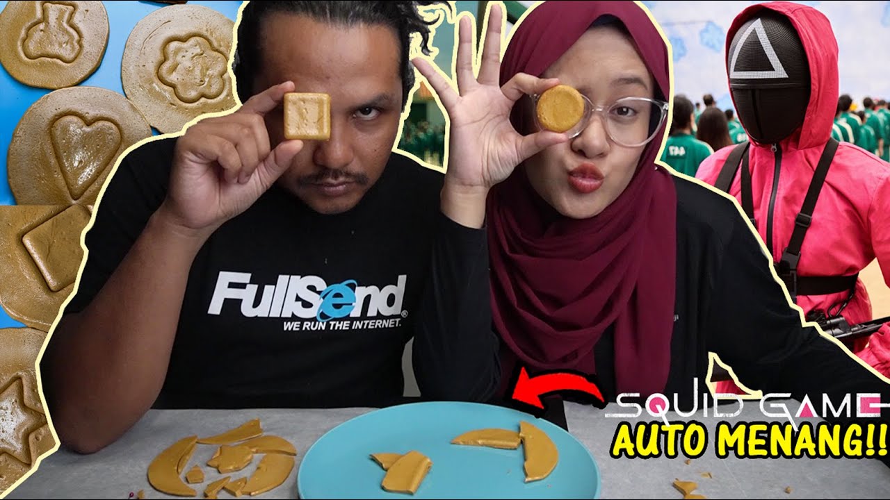 SQUID GAME DALGONA CANDY🐙🎮🍭 (siapa kalah kena cekik..!!)