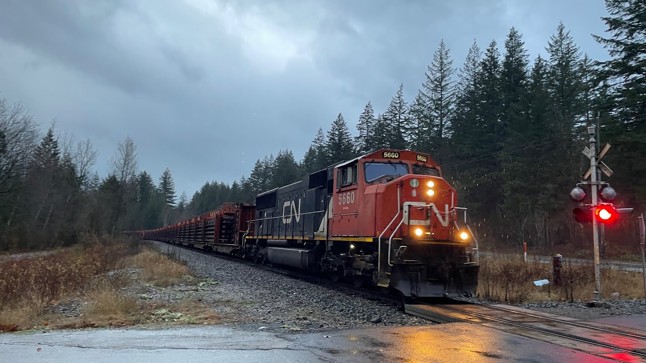 Trains BC 2022: CN 907 (Work Rail Train) @ Albert Flats Canada 26NOV22 ...