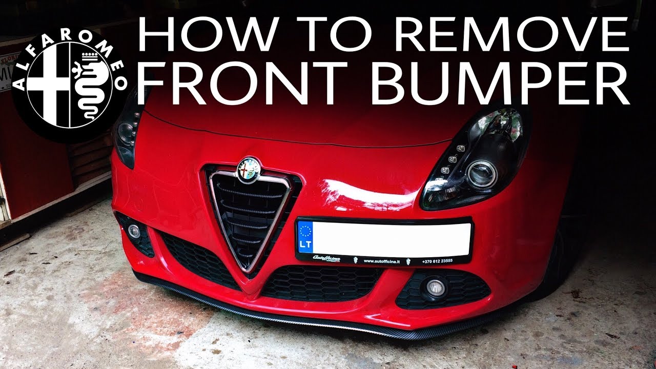 slette Afsnit menneskelige ressourcer How to remove front bumper - Alfa Romeo Giulietta - YouTube